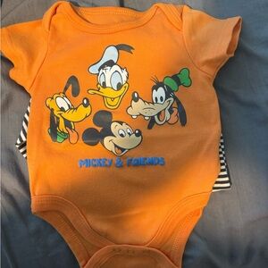 Disney Mickey & Friends Orange Bodysuit